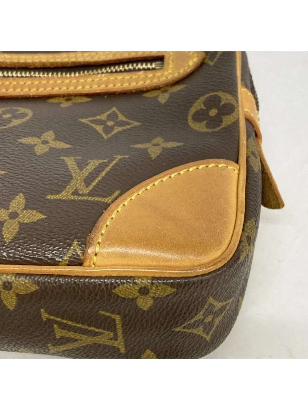 Louis Vuitton Clutch Monogram Marly Dragonne GM Brown